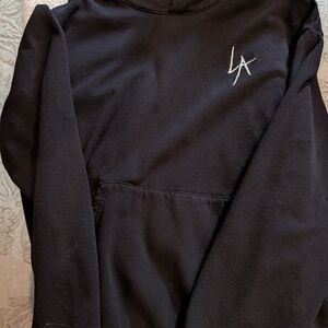 Black Hoodie with LA Embroidery